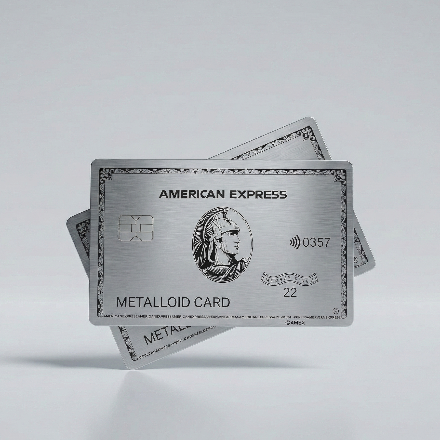 Amex Platinum metal card – Metalloid card