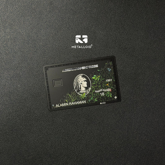 A-max Green metal card