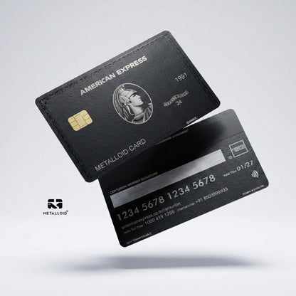 A-max Black metal card