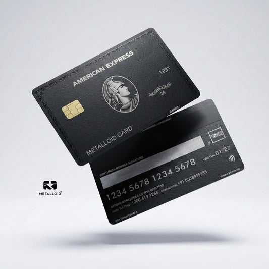 A-max Black metal card