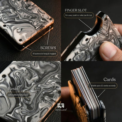 Smoky Pearl resin wallet