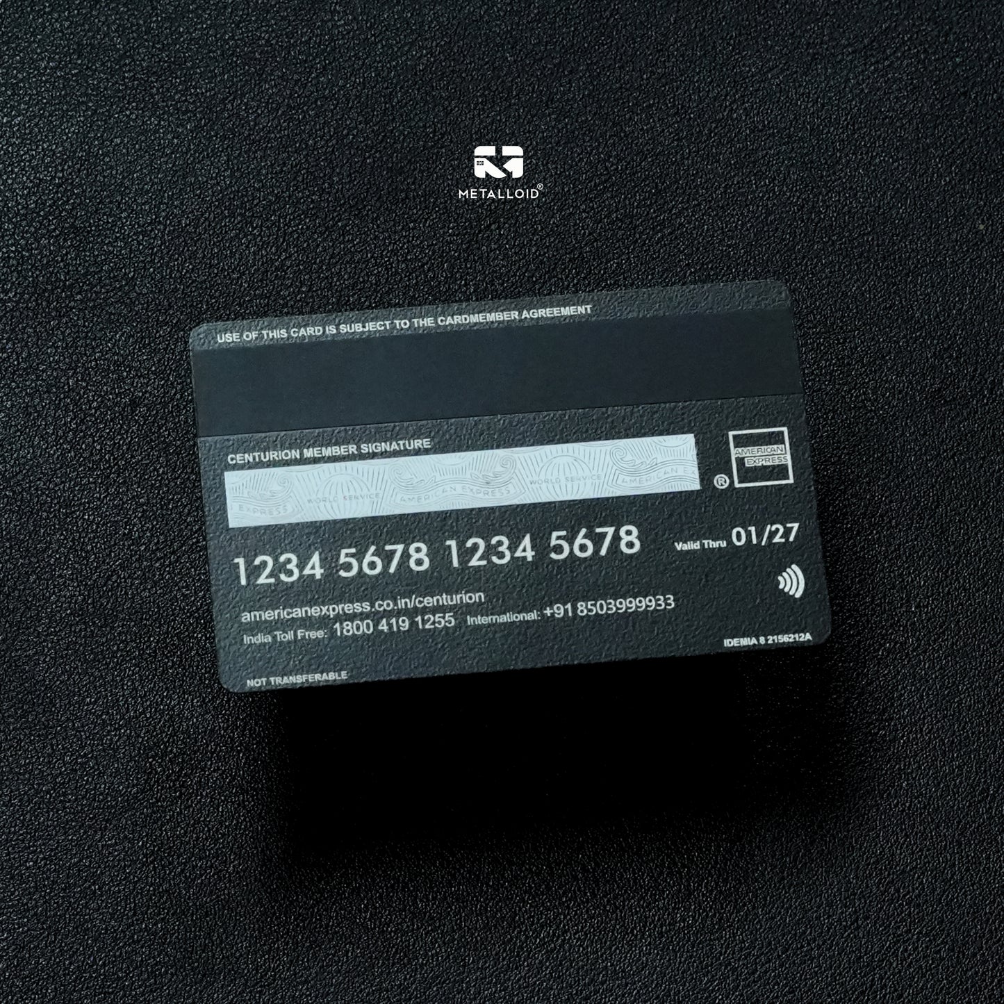 A-max Green metal card